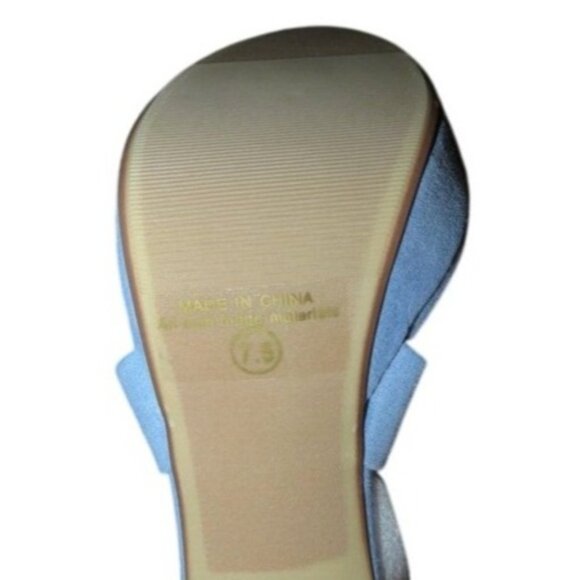 DREAM PAIRS Charlotte Baby Blue Suede Platform Heels Sandals NWT 7.5 - Picture 8 of 13